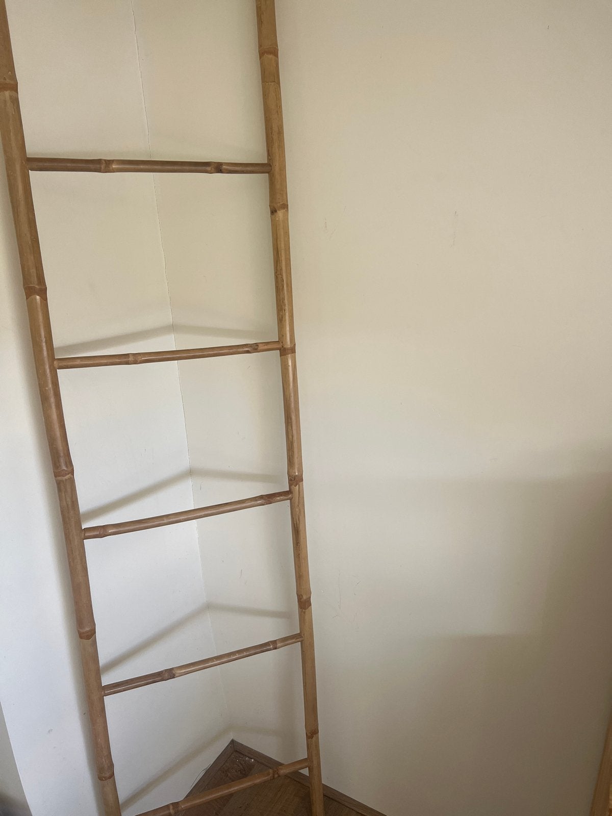 Stevige bamboe decoratie ladder, Ophalen, Gebruikt, Boho, Natuurlijk materiaal