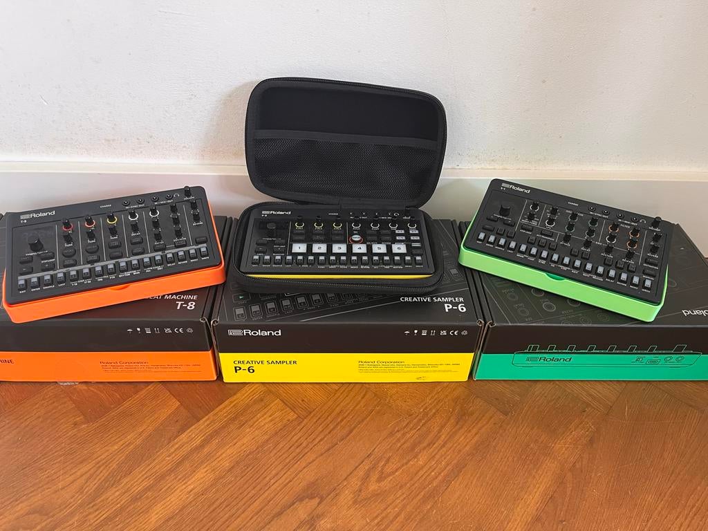 Roland AIRA Compact Set: T-8, P-6, S-1 met accessoires, Ophalen of Verzenden, Zo goed als nieuw