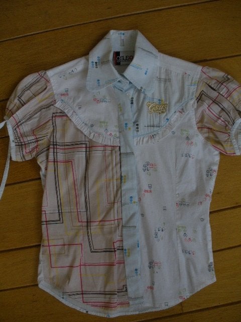 G-SUS bloes ruit maat XS - nieuw -, Wit, Nieuw, Ophalen of Verzenden, Maat 34 (XS) of kleiner