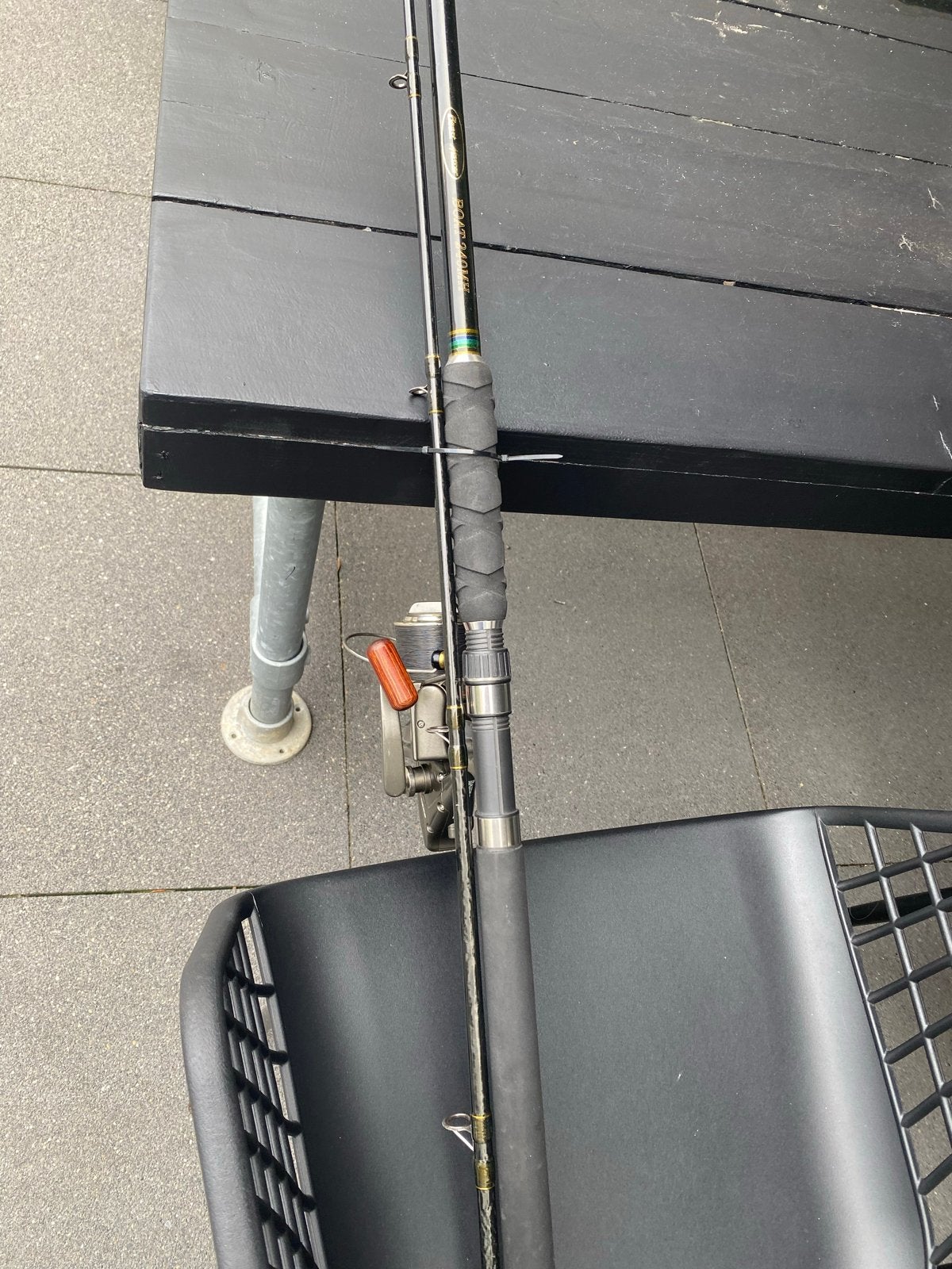 Shimano Beast Master Boat 240MH Werphengel met Silstar Molen, Ophalen, Gebruikt, Werphengel