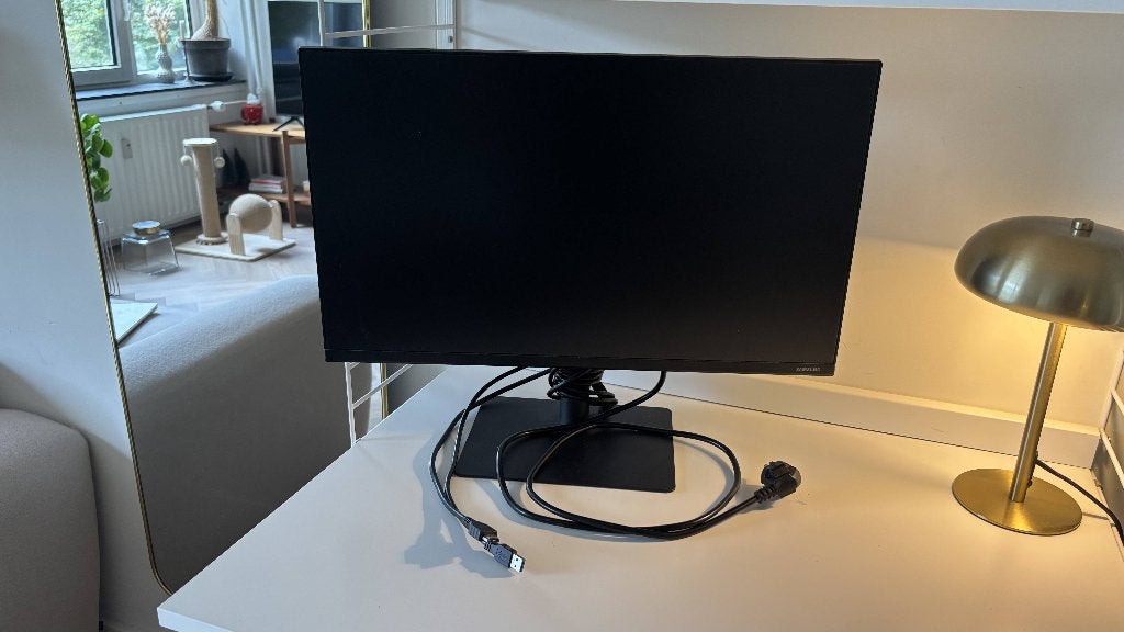 Samsung Zwarte monitor LS24A400, super fijn voor thuiswerken, Ophalen, IPS, Full HD, Samsung
