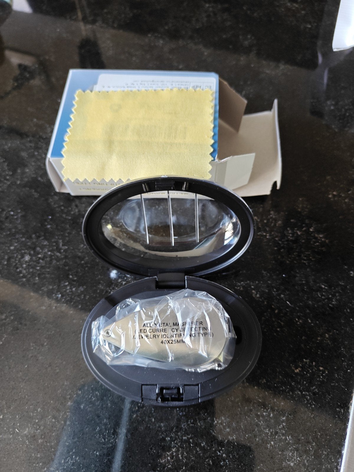 Juweliers loep Vergrootglas met LEDlicht en UV 40x! 3 stuks, Ophalen of Verzenden, Nieuw, Vergrootglas of Loep