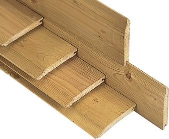 schuttingplanken rabat geïmpregneerd in diverse lengtes, Ophalen of Verzenden, 250 cm of meer, Planken