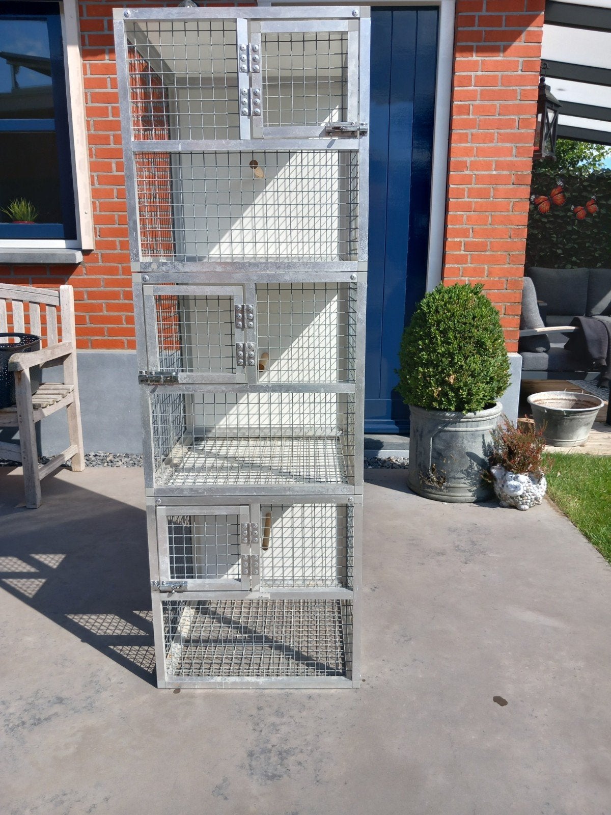 15 losse aluminium kooien, Ophalen, Zo goed als nieuw, Aluminium, Broedkooi of Kweekkooi