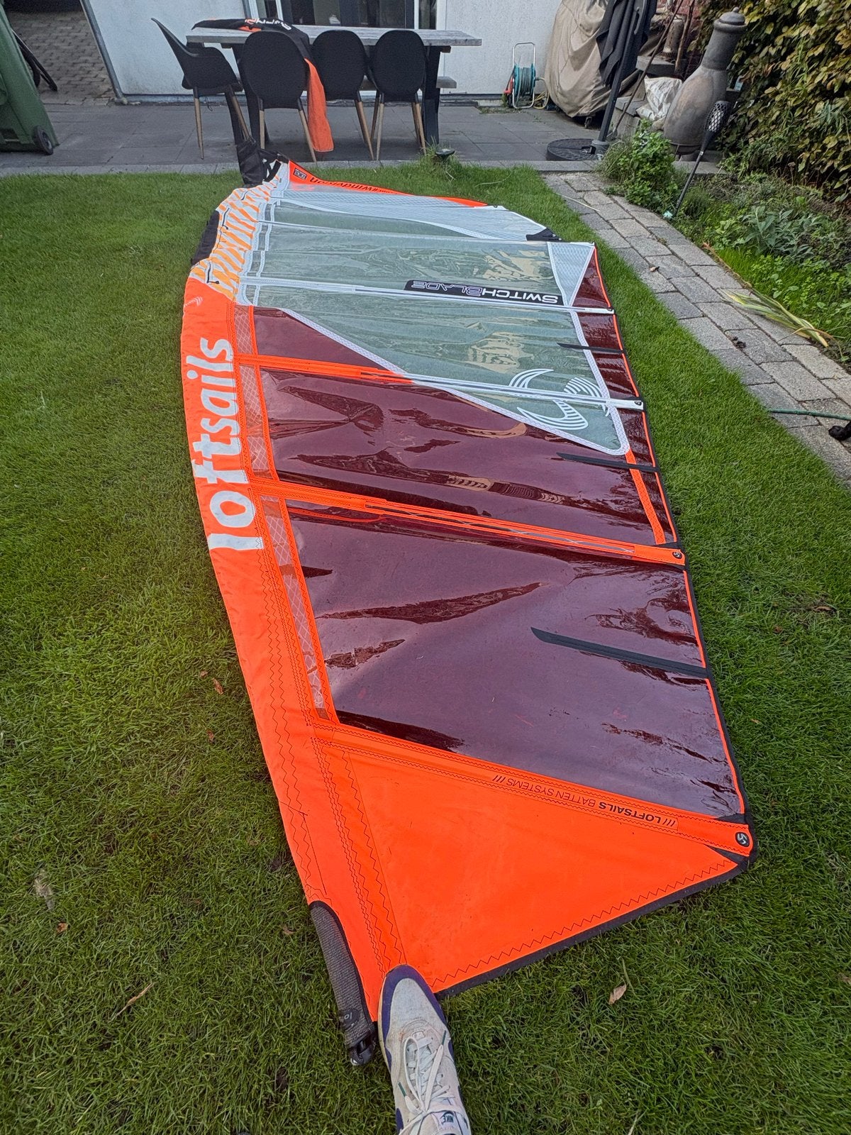 Loftsails Switchblade 7.3 windsurfzeil, Watersport en Boten, Ophalen, Gebruikt, Overige typen, Minder dan 15 m²