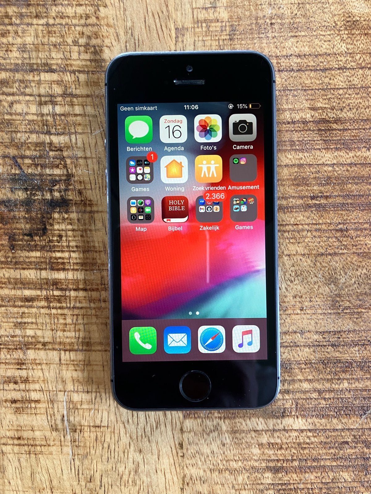 Apple iPhone 5s 32GB Zwart - Zo goed als nieuw, Gebruikt, Zwart, 32 GB, Ophalen of Verzenden