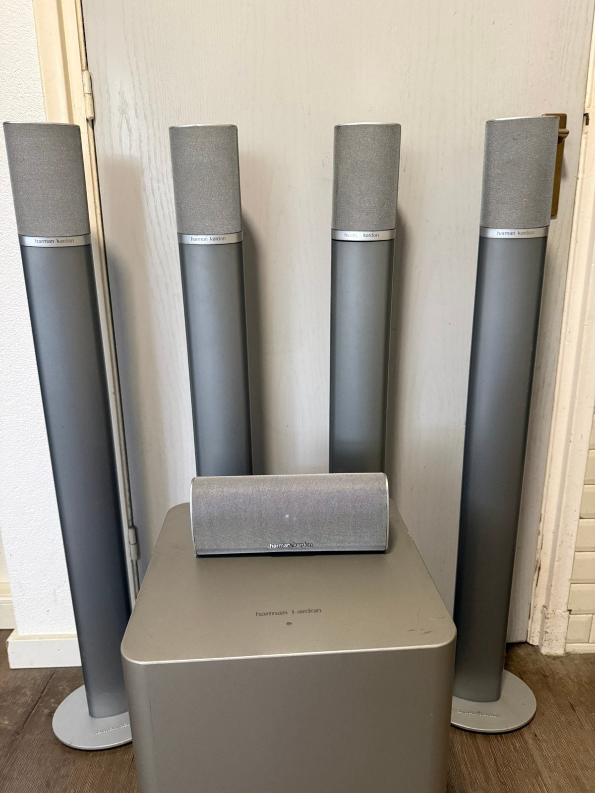 Harman kardon 5.1  speakersset met sub, Gebruikt, 70 watt of meer, 5.1-systeem, Overige spelers