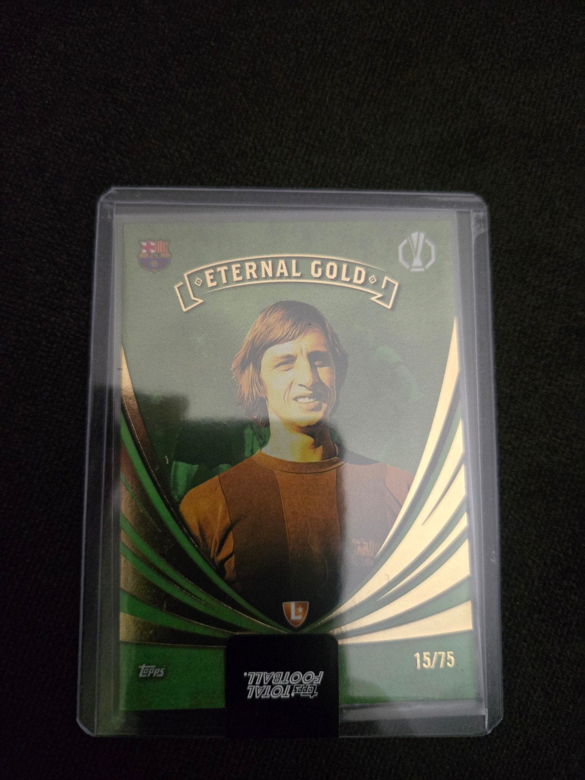 Cruyff Topps Total Football Eternal Gold /75, Ophalen of Verzenden
