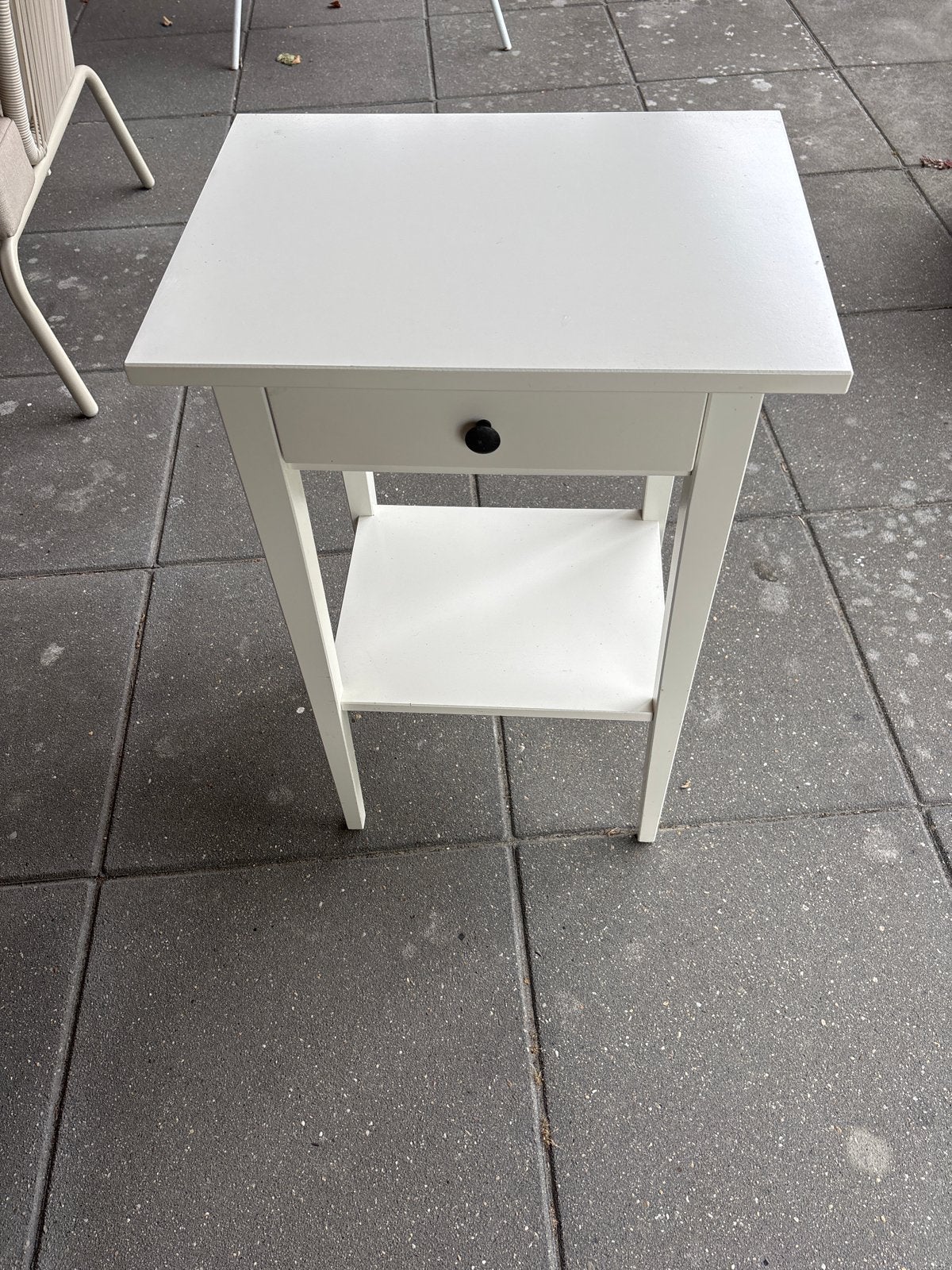 Wit nachtkastje van IKEA, Ophalen, Gebruikt, Hout