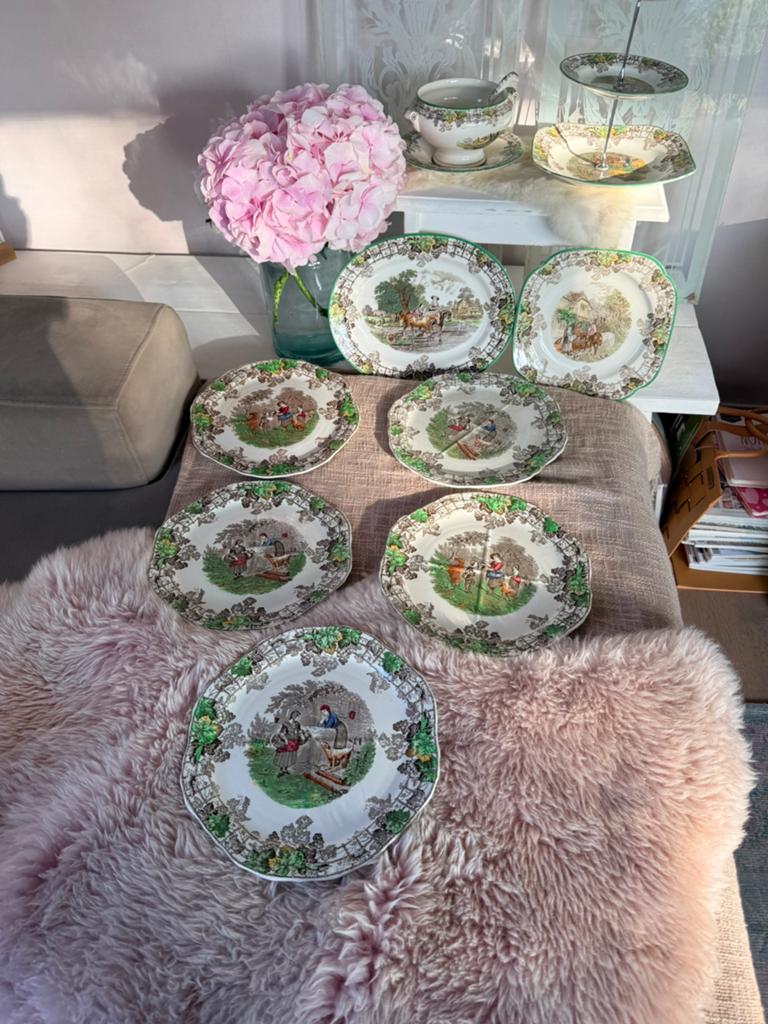 Spode Byron 13 dl servies zeer zeldzame stukken, Ophalen
