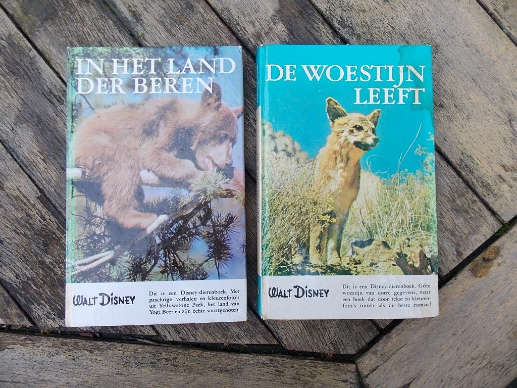 Walt Disney Dierenboeken - 4 stuks, Gelezen, Walt Disney, Ophalen of Verzenden, Overige diersoorten