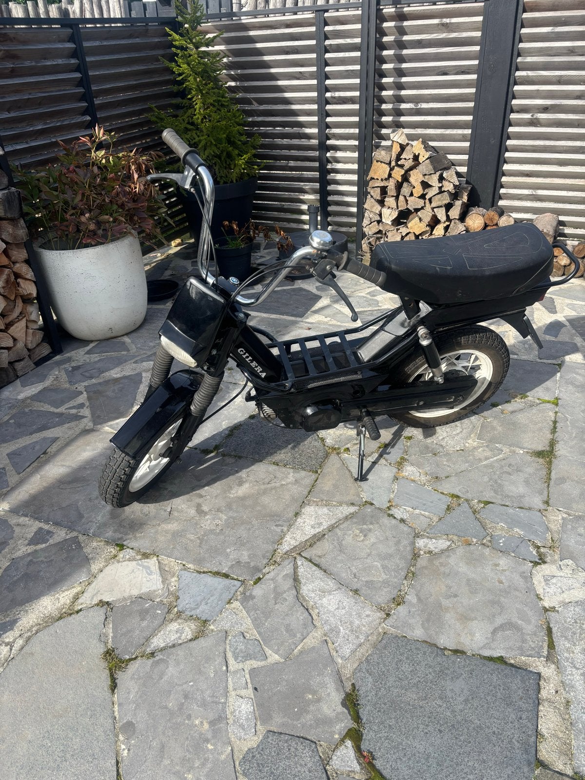 Gilera Citta bromfiets - Zwart, in goede staat, Fietsen en Brommers, Ophalen of Verzenden, Gebruikt, Maximaal 45 km/u