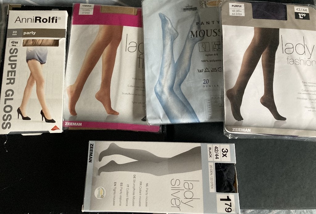 5 paar nieuwe pantys maat 42, Kleding | Dames, Leggings, Maillots en Panty's, Overige kleuren, Nieuw, Maat 40/42 (M), Ophalen of Verzenden