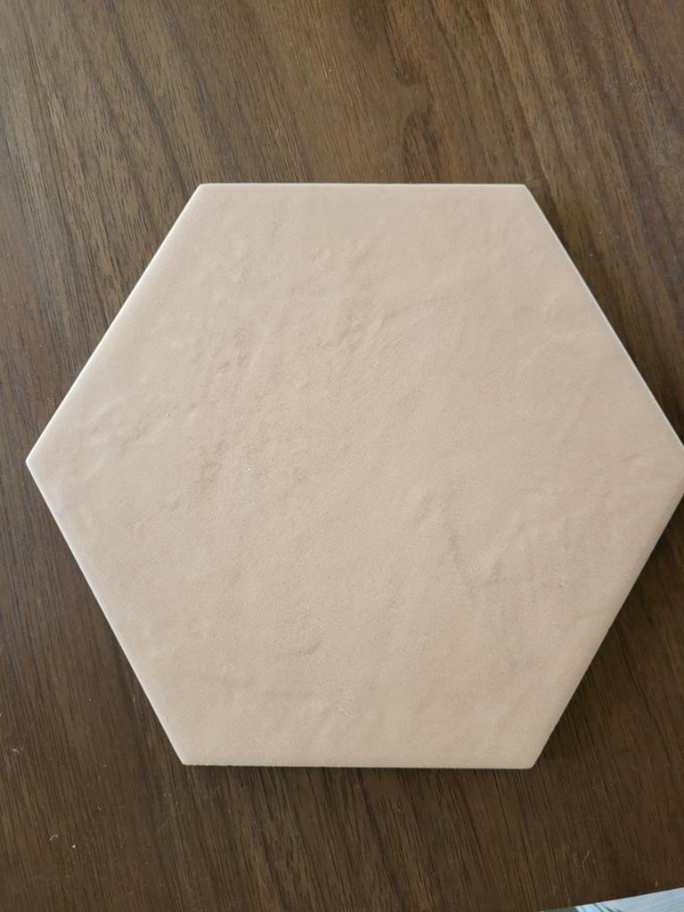 Hexagon tegels, zacht roze, Ophalen, Keramiek, Overige typen, Nieuw