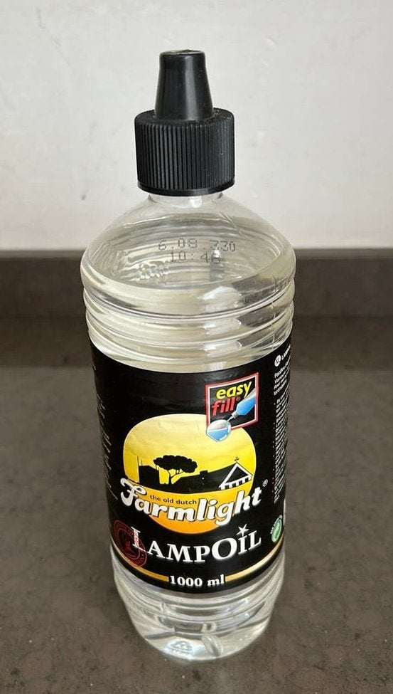 Doorzichtige lampen olie fles 1 liter NIEUW, Ophalen, Nieuw