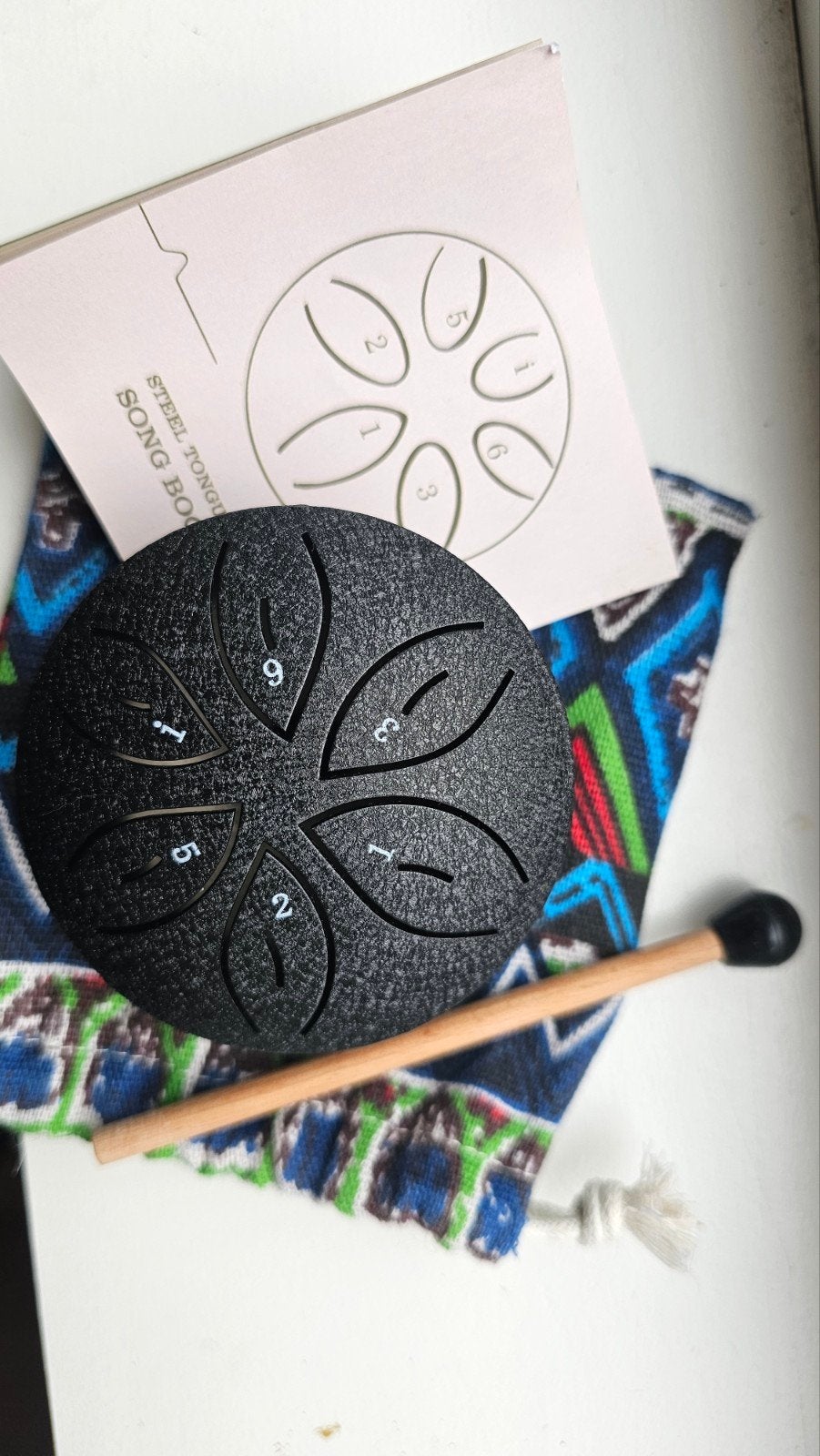Stalen tongtrommel (steel tongue drum)+ tasje en drumstick, Muziek en Instrumenten, Ophalen, Zo goed als nieuw, Overige merken
