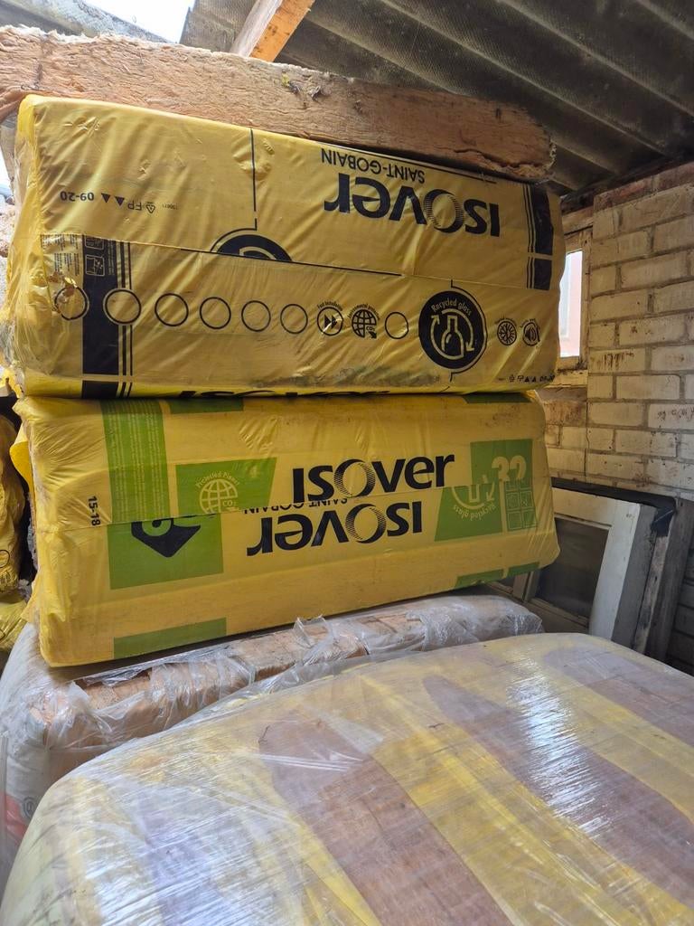 61.44m2 Isover Mupan 34 Ultra isolatiewol, Ophalen, 12 cm of meer, Nieuw, 15 m² of meer