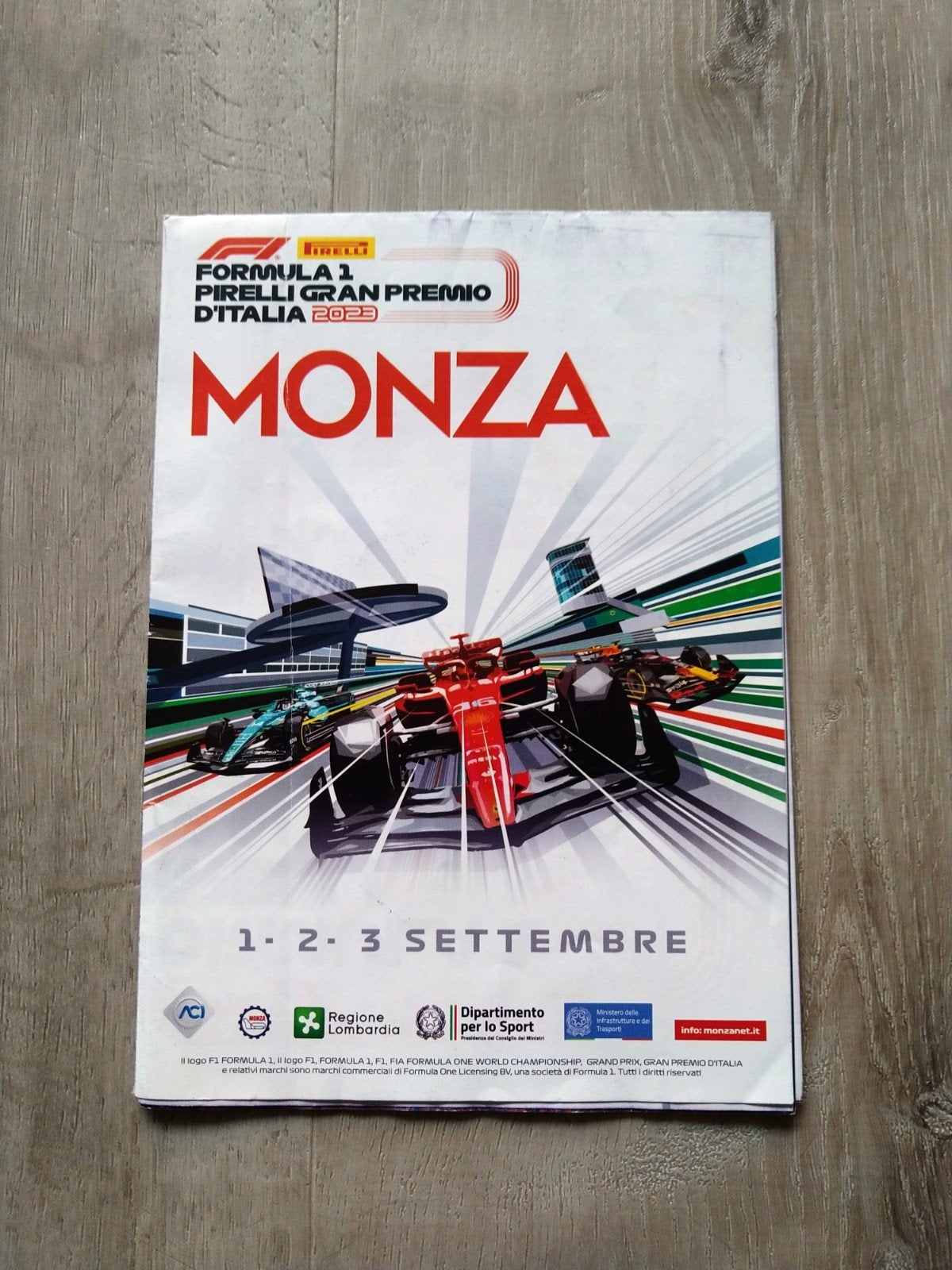 originele F1 folder 2023 Monza, Ophalen of Verzenden, Gebruikt, Formule 1
