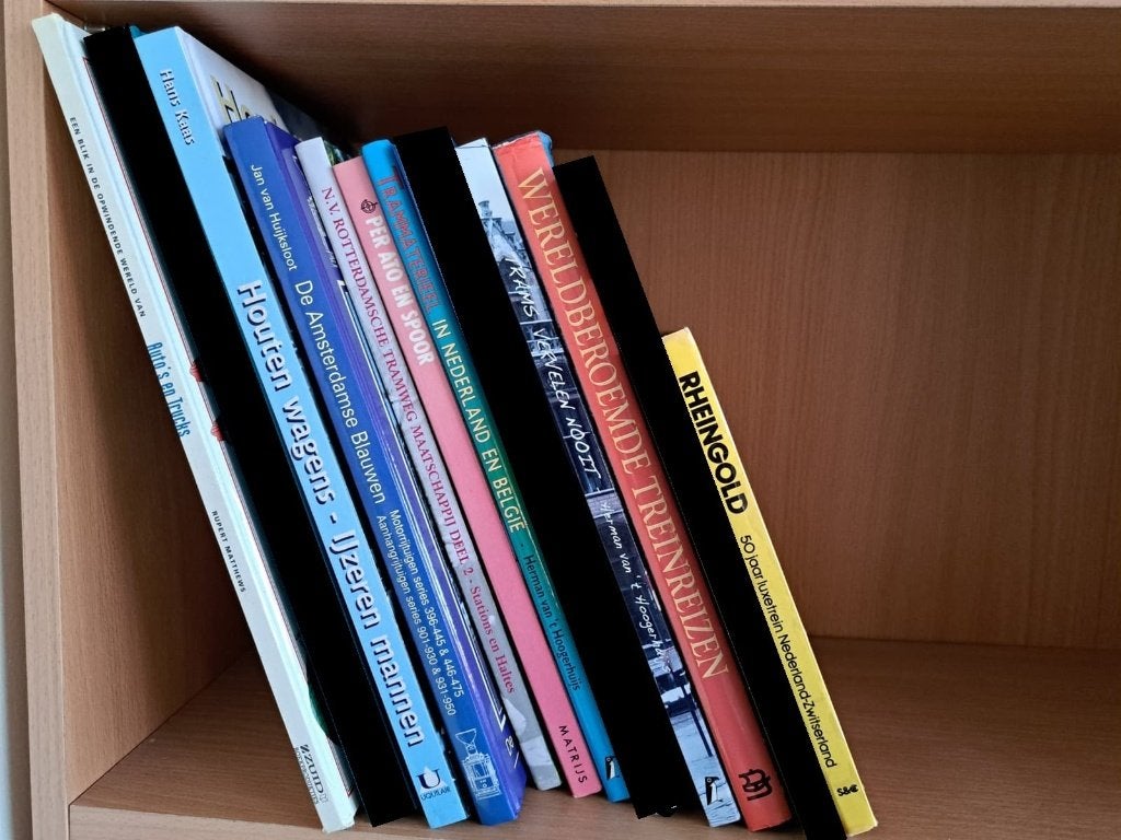 8 boeken treinen/trams Uquilair/De Alk/div. NS/GVB/RET/RTM, Ophalen of Verzenden, Gelezen, Trein