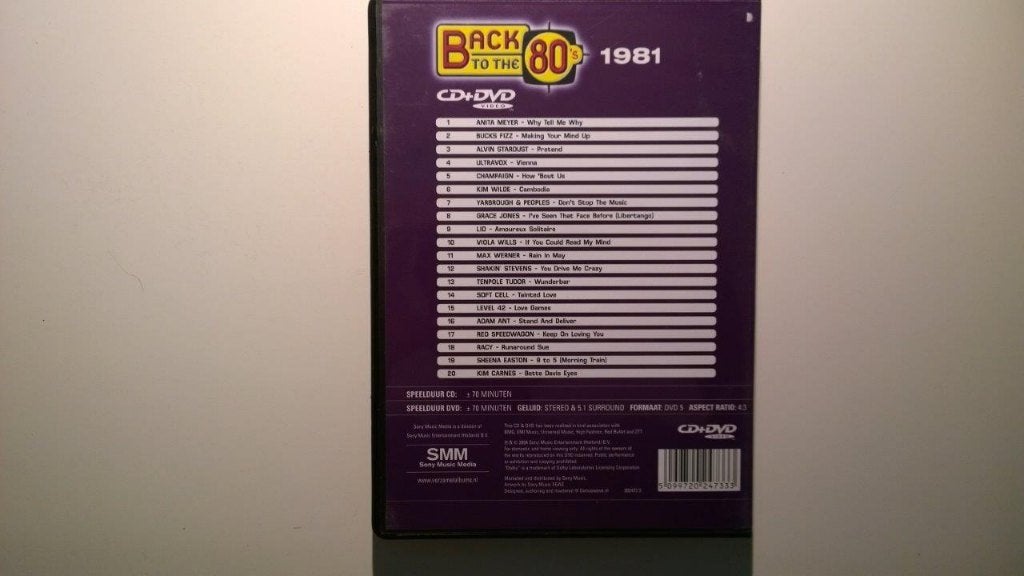 Back To The 80's 1981 (CD + DVD), Alle leeftijden, Ophalen of Verzenden, Zo goed als nieuw, Muziekvideo's