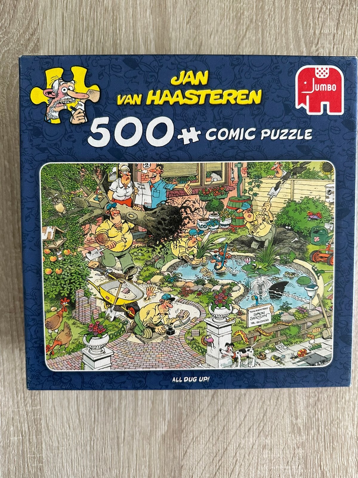 Jan van Haasteren Comic Puzzel - All Dug Up! 500 stukjes, Ophalen of Verzenden, 500 t/m 1500 stukjes, Zo goed als nieuw, Legpuzzel