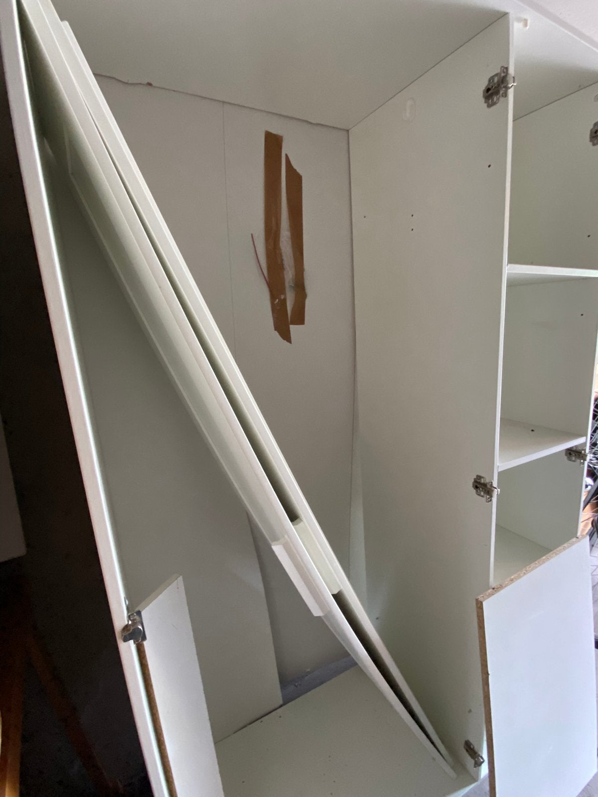 Kleding kast, Huis en Inrichting, Kasten | Kledingkasten, Ophalen, 50 tot 100 cm, Zo goed als nieuw, 150 tot 200 cm