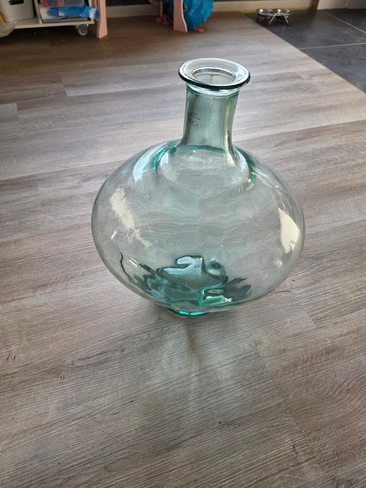Grote glazen vaas van gerecycled glas - Mica Decorations, Ophalen