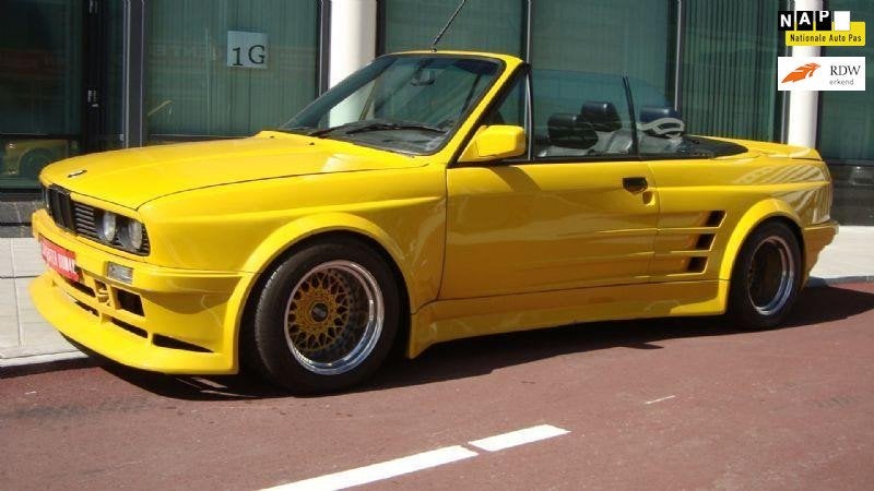 BMW 3-serie E30 325i / 335i Cabrio Folger Uitbouw Breitbau., Gebruikt, Zwart, 3500 cc, Cabriolet