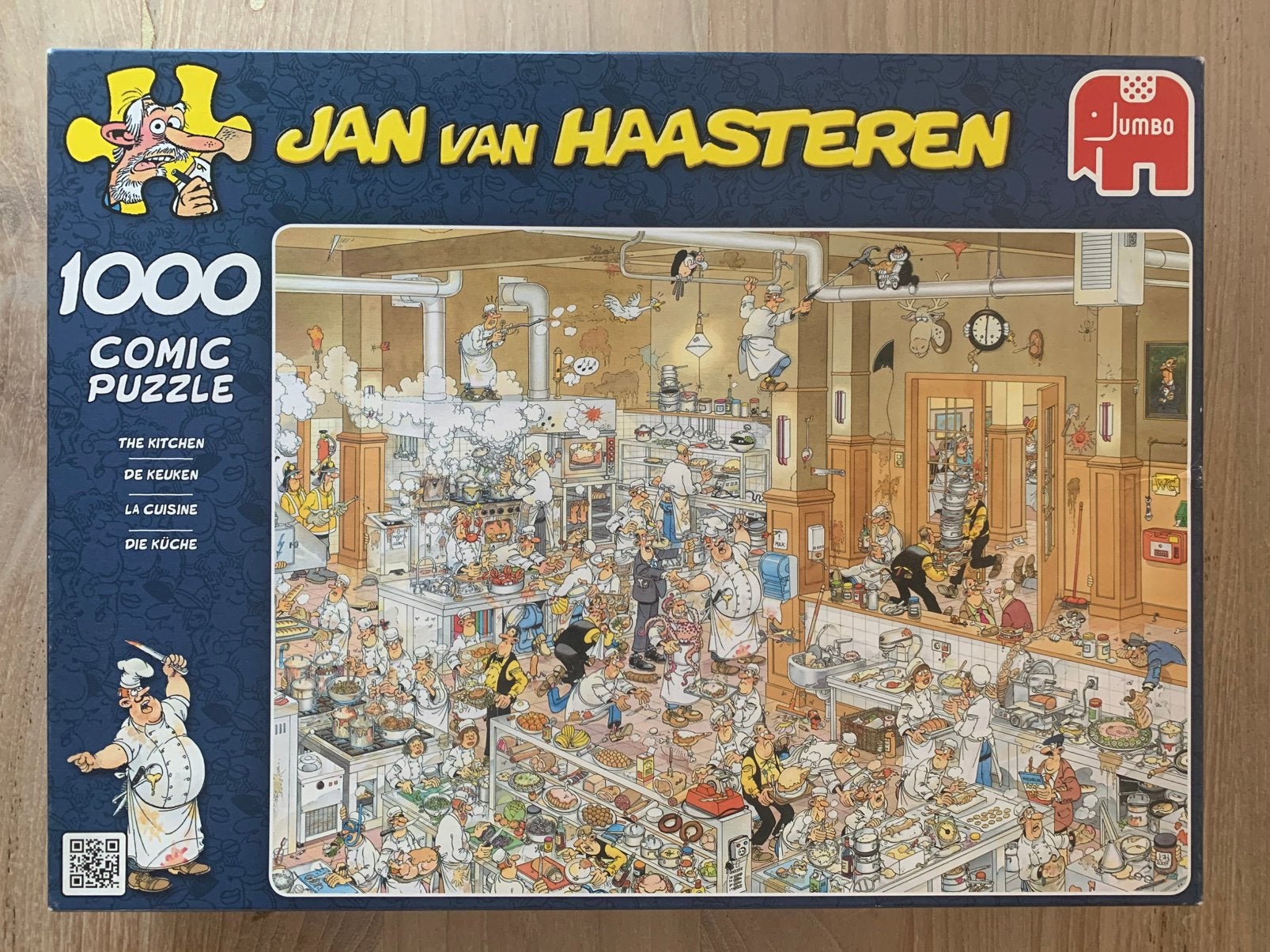 Puzzel Jan van Haasteren / de keuken, Ophalen of Verzenden, 500 t/m 1500 stukjes, Zo goed als nieuw