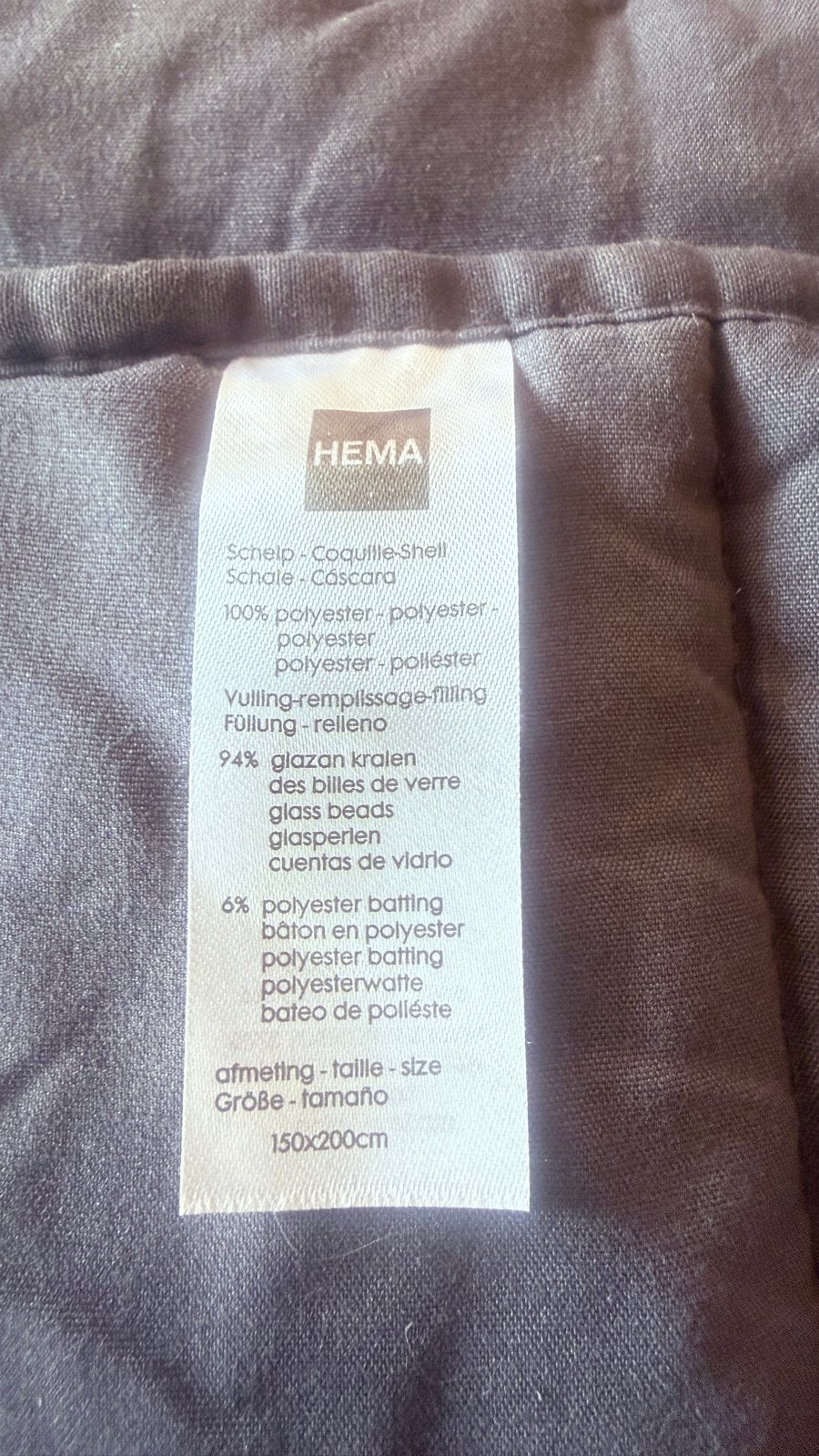 Hema Verzwaringsdeken 150x200 cm, Huis en Inrichting, Ophalen of Verzenden, Gebruikt, Grijs, Deken of Dekbed