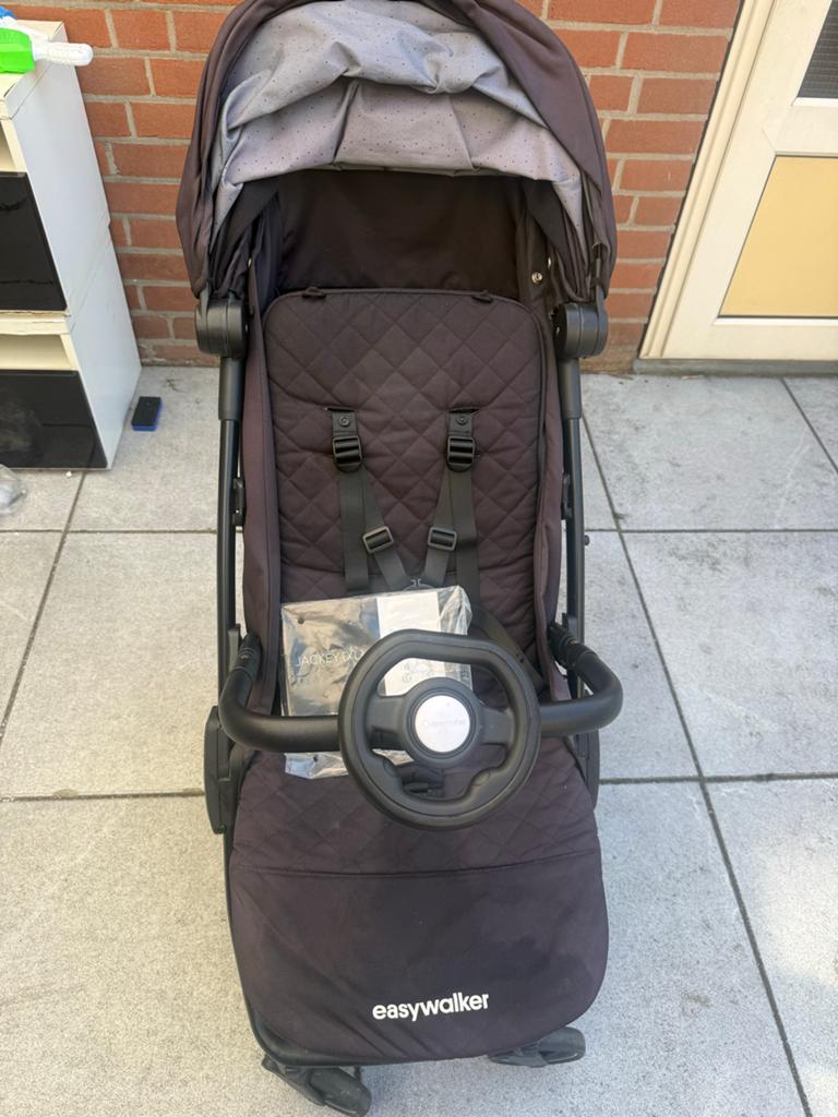 Easywalker Jackey XL Buggy met Voetenzak en Stuur, Kinderen en Baby's, Buggy's, Ophalen of Verzenden, Zo goed als nieuw, Overige merken