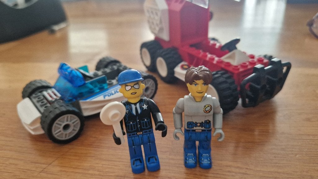 Lego set 4605 en 4666 Jack Stone, vintage set, Inclusief minifiguren, Lego, Ophalen of Verzenden, Complete set