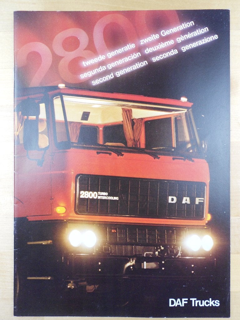 DAF 2800 Brochure 1980, Boeken, Auto's | Folders en Tijdschriften, Zo goed als nieuw, Overige merken, Ophalen of Verzenden