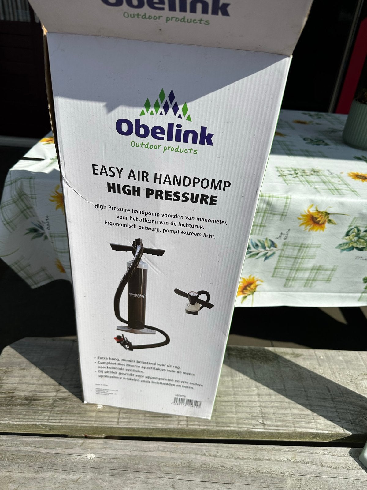 Easy Air Handpomp met Manometer, Caravans en Kamperen, Ophalen, Nieuw
