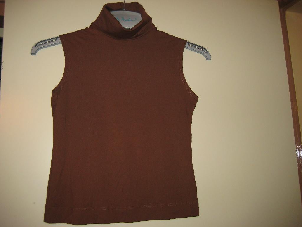 Bruine coltrui zonder mouwen, M, ZARA, Kleding | Dames, Truien en Vesten, Ophalen of Verzenden, Zo goed als nieuw, Maat 38/40 (M)