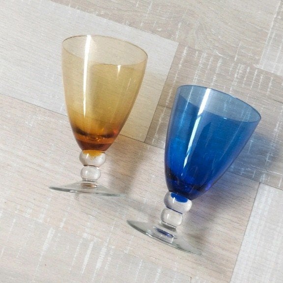 "Kristalunie Maastricht" Set van 2 glazen, Antiek en Kunst, Antiek | Glas en Kristal, Ophalen of Verzenden