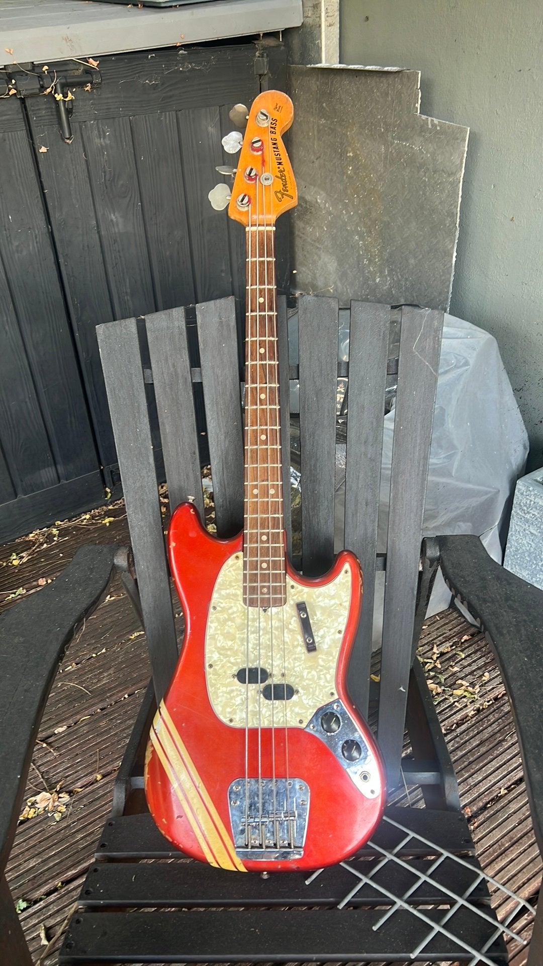 Fender mustang bass 1973, Muziek en Instrumenten, Ophalen, Zo goed als nieuw, Fender