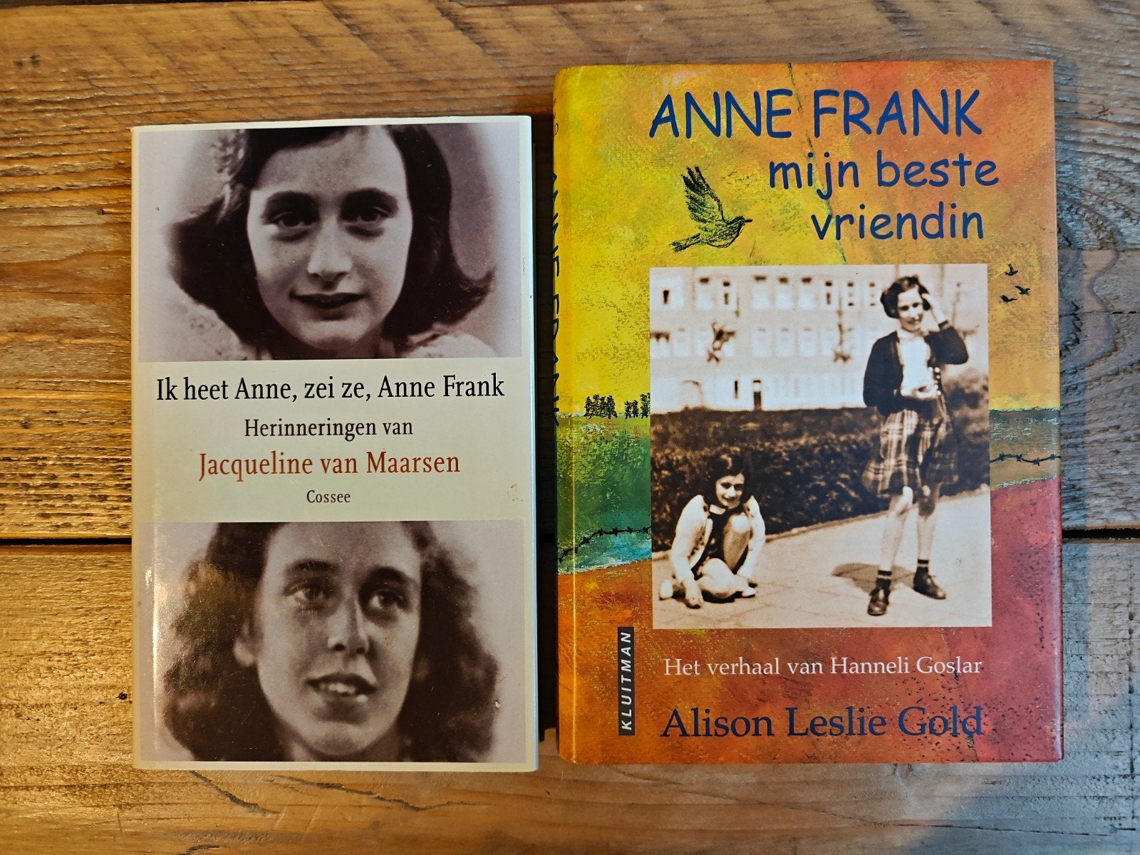 2 boeken over Anne Frank: herinneringen en biografie, Ophalen of Verzenden, Gelezen, Jacqueline van Maarsen, Alison Leslie Gold