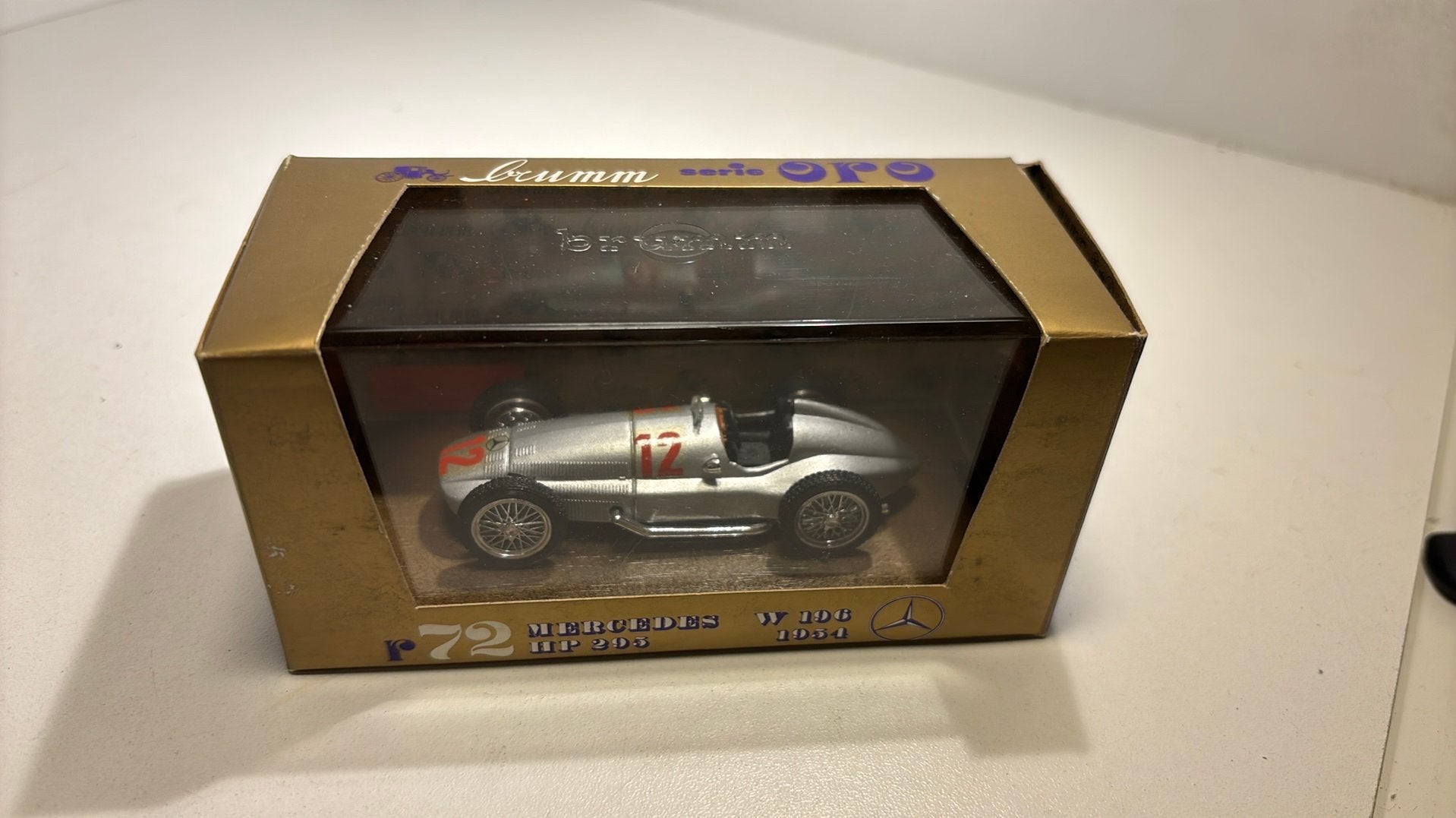 Mercedes w196 #12 brumm 1.43, Overige merken, Auto, Ophalen of Verzenden, A