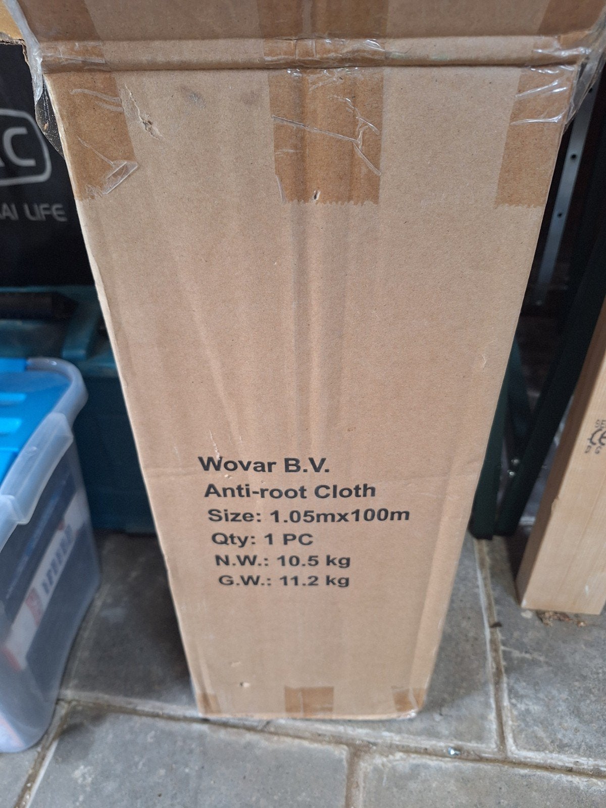 Worteldoek plus minus 70 meter op rol, Ophalen, Nieuw