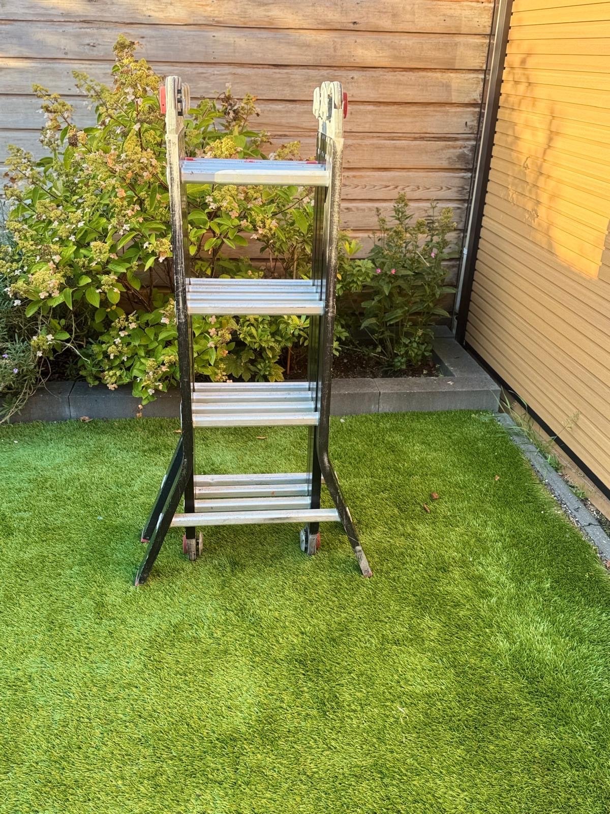 3 stuks Altrex Varitrex Teleprof 4x3 reformladder, Ophalen, Gebruikt, Ladder, Opvouwbaar of Inschuifbaar