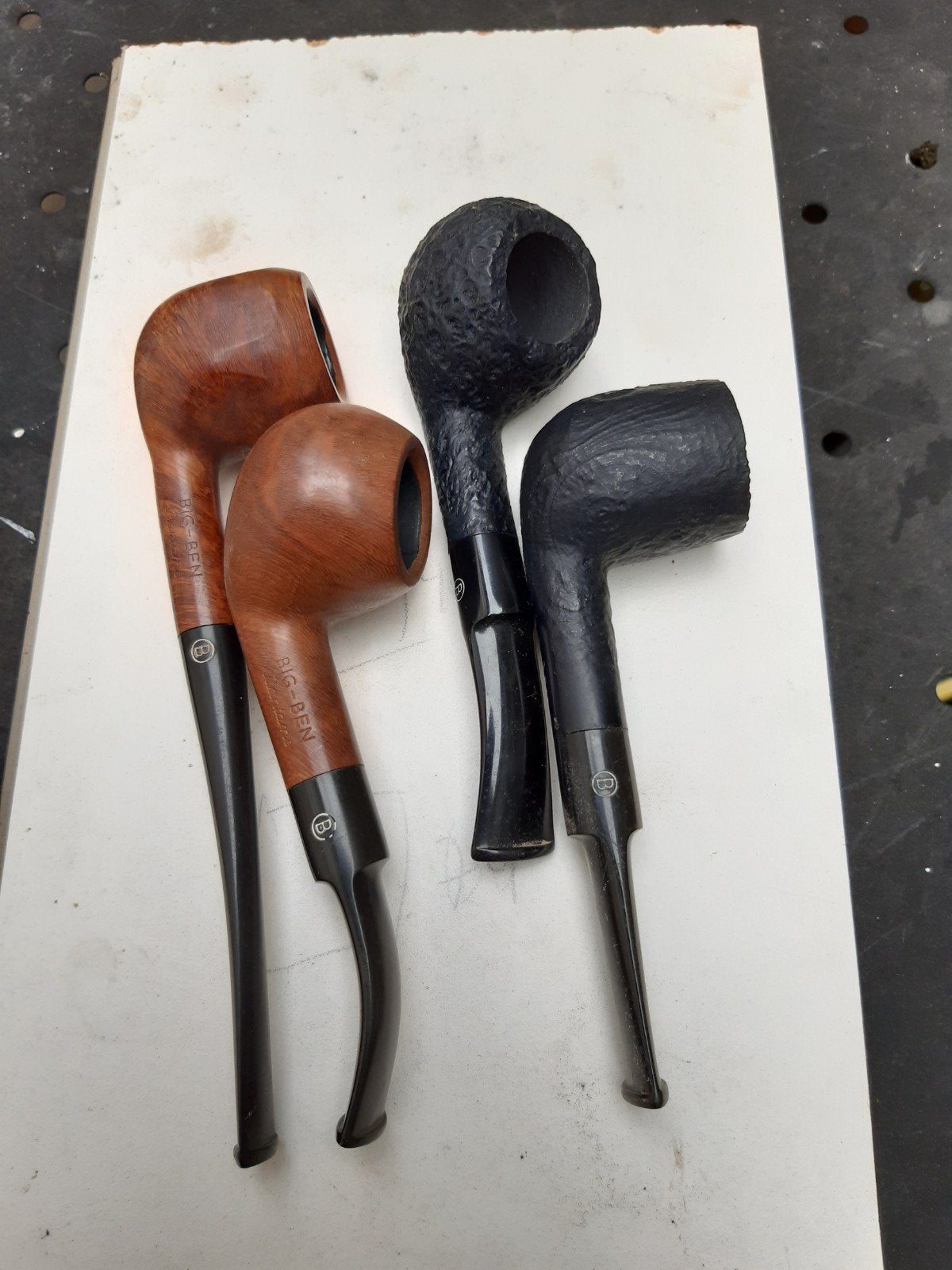 Set van 4 Big-Ben tabakspijpen, Ophalen of Verzenden, Zo goed als nieuw, (Water)pijp