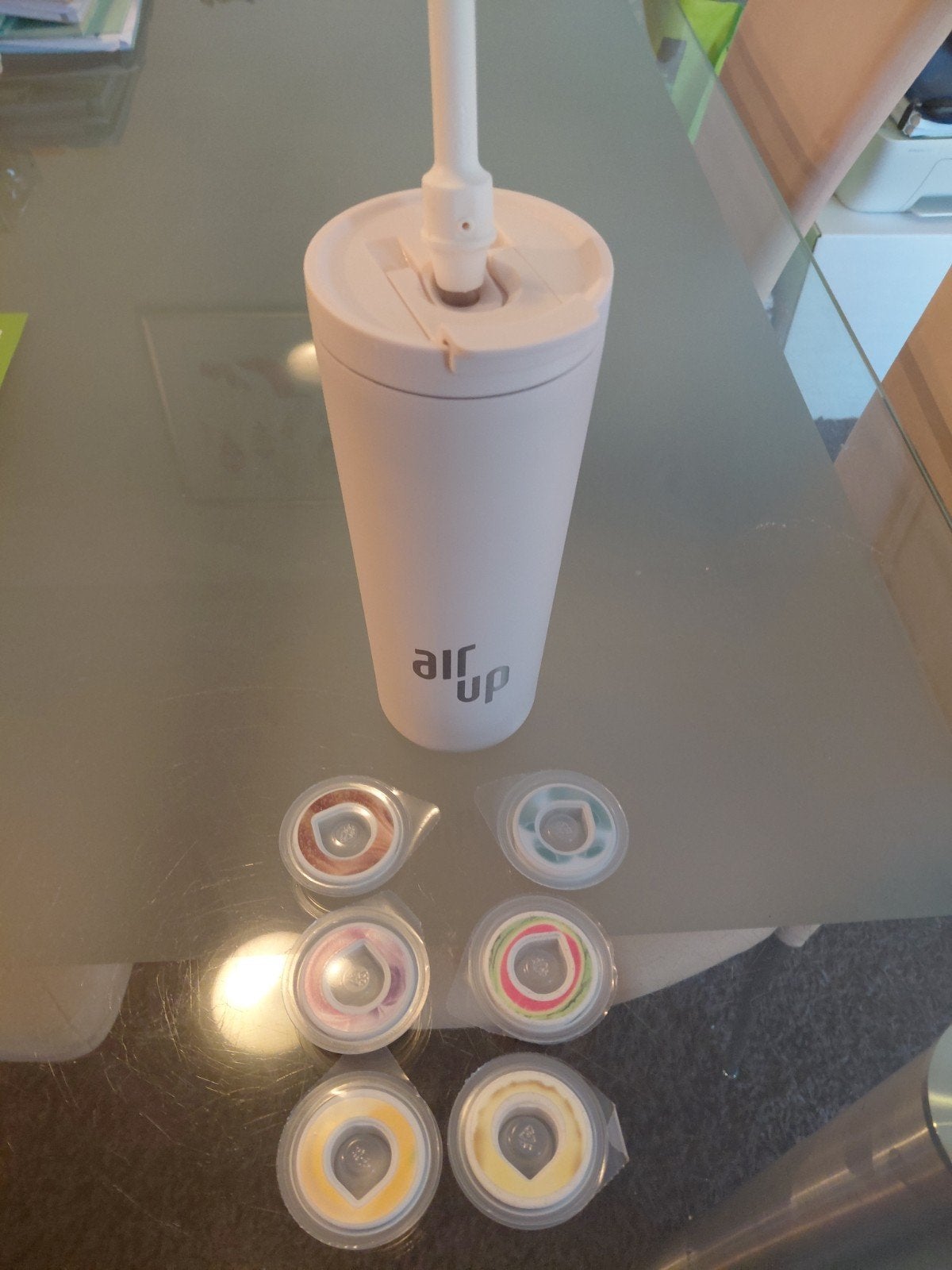 Air Up drinkfles met 6 pods, Sport en Fitness, Ophalen of Verzenden, Zo goed als nieuw