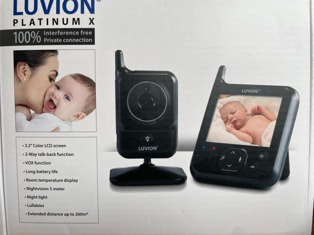 Luvion Platinum X Babyfoon met Camera en Terugspreekfunctie, Kinderen en Baby's, Babyfoons, Ophalen of Verzenden, Gebruikt, 250 meter of meer