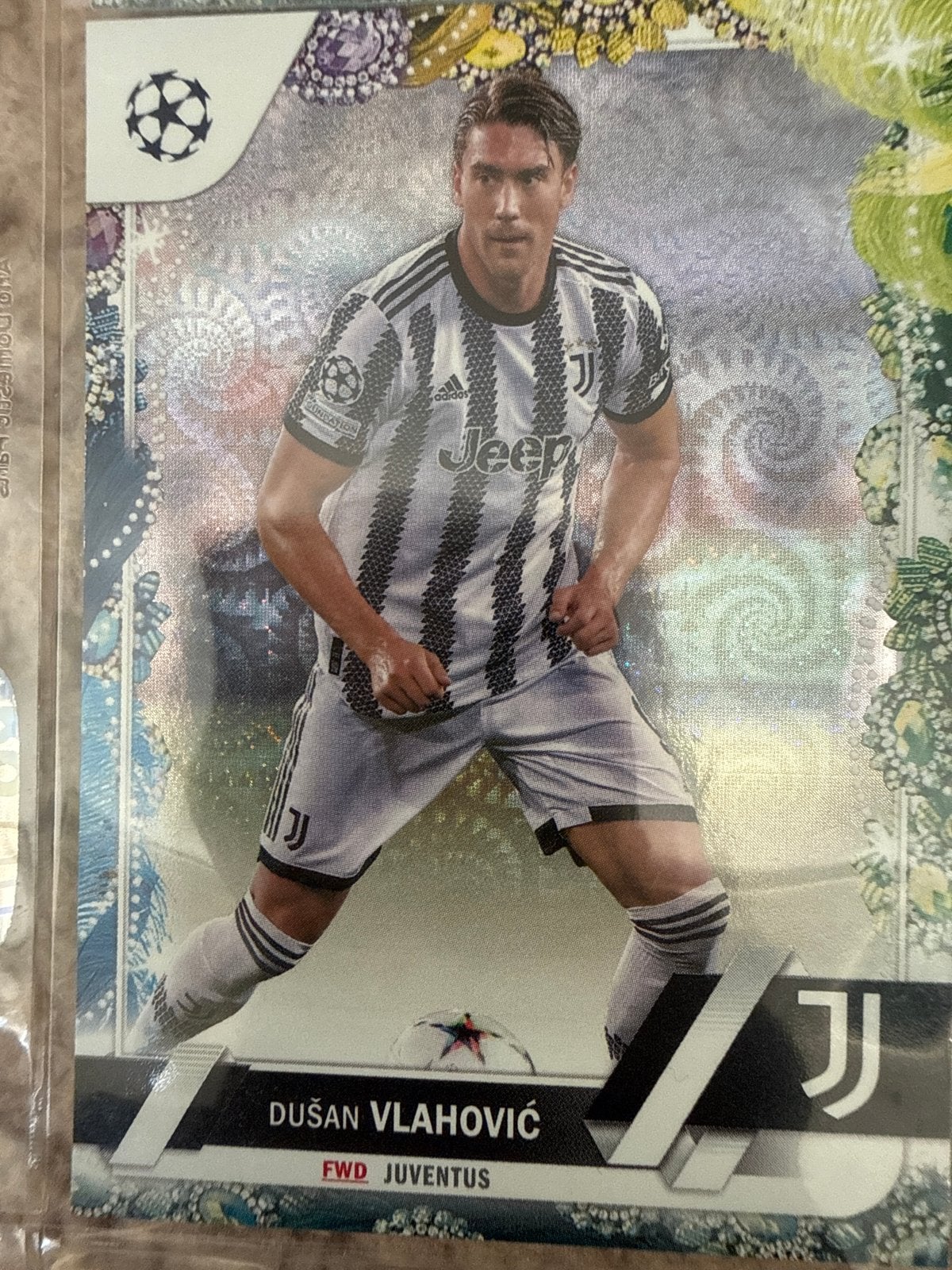Dusan Vlahovic Spelerskaart Juventus, Ophalen of Verzenden, Zo goed als nieuw, Buitenlandse clubs, Spelerskaart