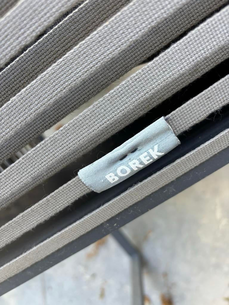 Borek tuinstoelen, 6 stoelen met kussens en ronde tafel, Tuin en Terras, Ophalen, Overige materialen, Gebruikt, Eettafel