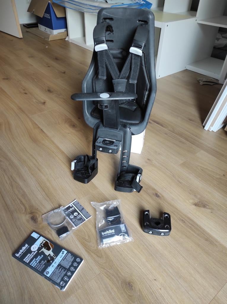 Bobike Exclusive Mini fietsstoeltje voor, Ophalen, Bobike, Gebruikt, Voetsteuntjes