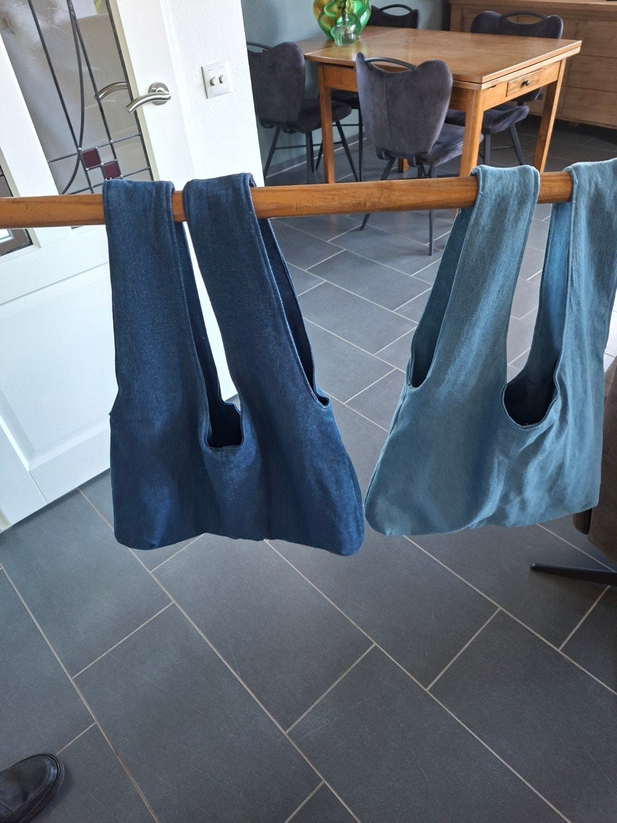 2 Jeans Tassen - Stijlvol en Praktisch, Sieraden, Tassen en Uiterlijk, Tassen | Damestassen, Ophalen of Verzenden, Gebruikt, Blauw