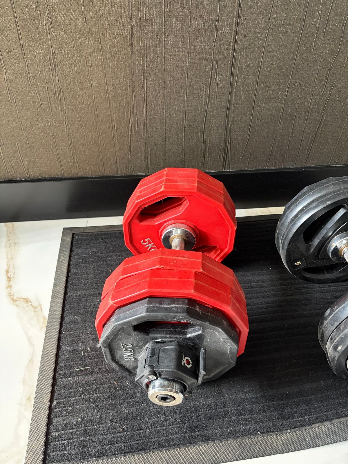 Dumbells set, Ophalen of Verzenden, Zo goed als nieuw, Dumbbell