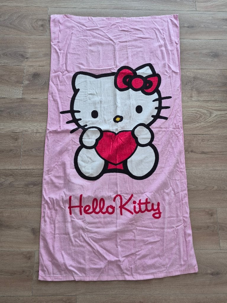 Hello Kitty Handdoek, Huis en Inrichting, Meerkleurig, Overige merken, Handdoek, Ophalen of Verzenden